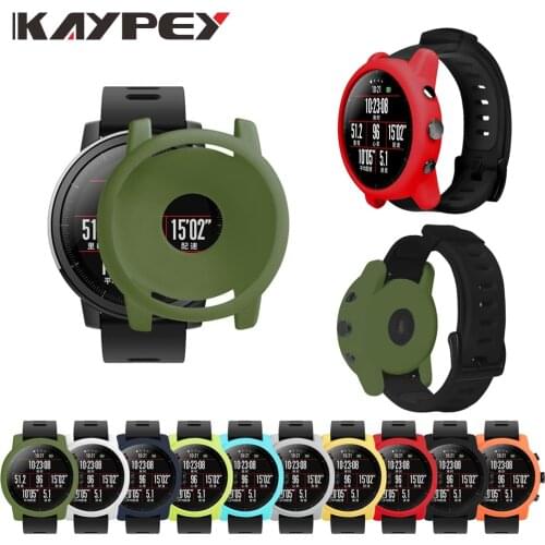 Protector Shell for Xiaomi Huami Amazfit 2/2S Stratos Full Frame Soft Silicone Protective Case for amazfit 2 stratos Watch Frame