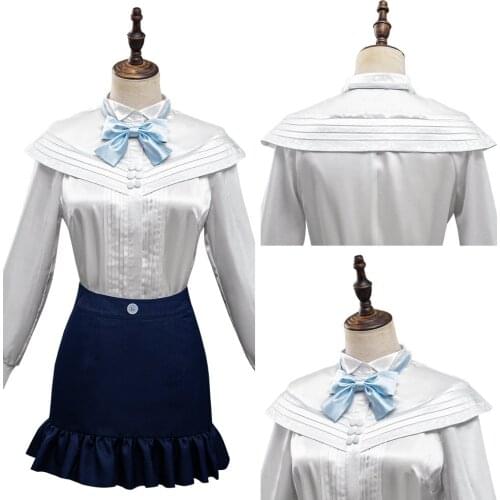 Game Light and Night Women Cosplay Costume Shirt Skirt Outfits Halloween Carnival Suit