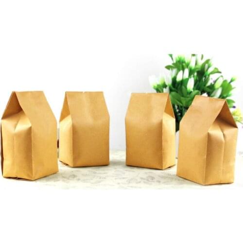 100pcs/lot--5*11+2cm 20 Silk Kraft Paper Organ Bag Coffee Bean Packaging Bags Tea Bags