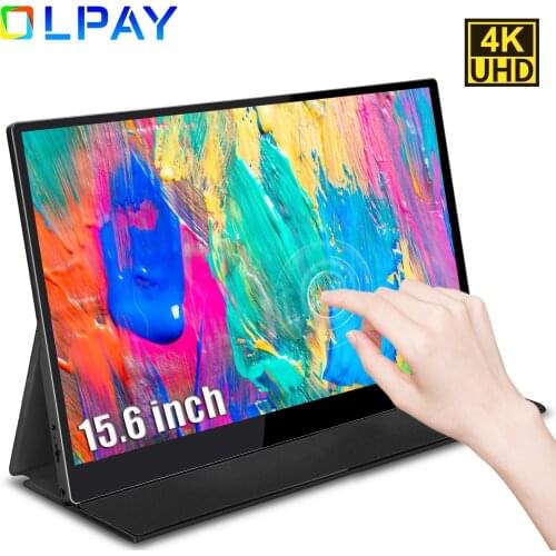15.6 4K UHD Touchscreen Portable Monitor for Switch PS4 Xbox PC Laptop Gaming Monitor USB-C For Samsung Phone IPS Screen Display