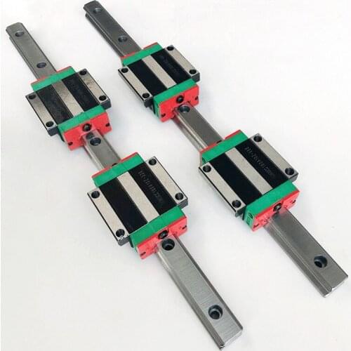 2pcs HGR30 300 400 500 600 700 800 1000 1100mm linear guide Rail + 4pcs HGH30CA / HGW30CA CNC parts