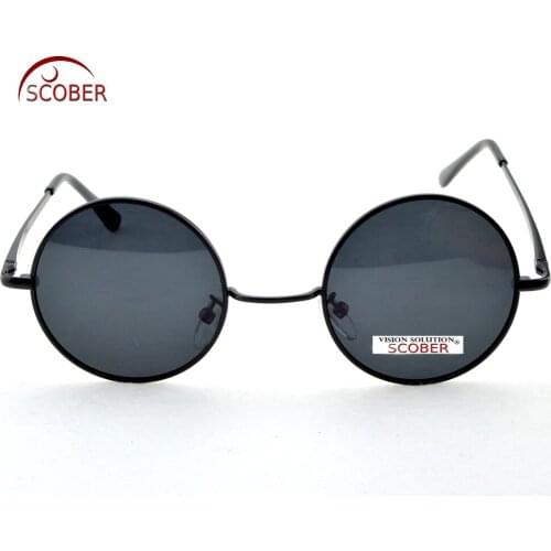 2019 Rushed = Scober Vintage 40s Cool Round Gentleman Polarized Sunglasses Spring Hinge Designer Sun Glasses Spectacles Lenses