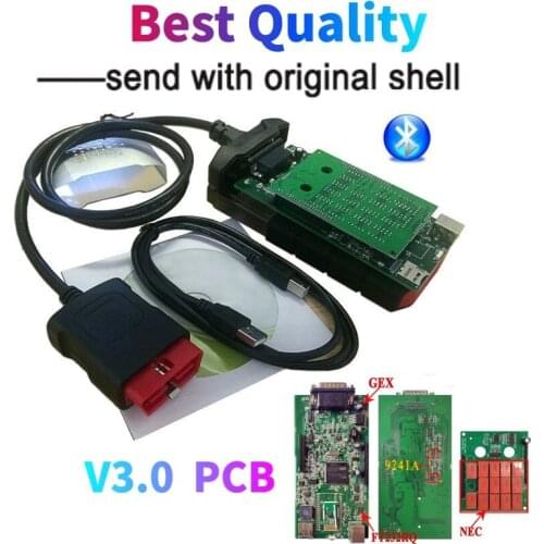 2021 New Vci Obd Obd2 Scanner Best V3.0 NEW Relays Latest 2017 R3 2018 R0 on CD for Delphis Vd Ds150e Cdp with Bluetooth
