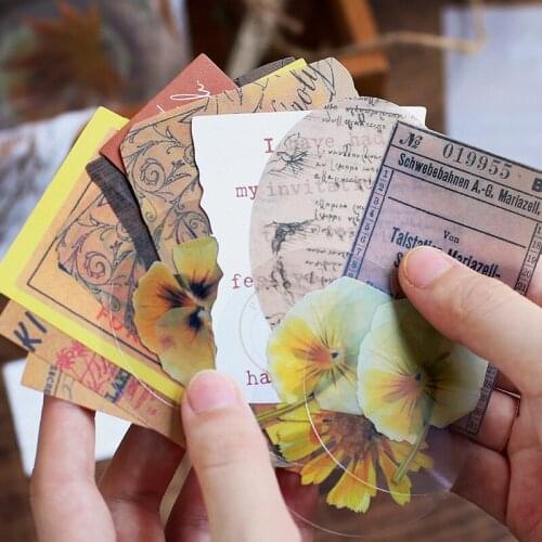 30pcs/lot Memo Pads Sticky Notes Bordeaux Manor Series Paper diary Scrapbooking Stickers Office School stationery