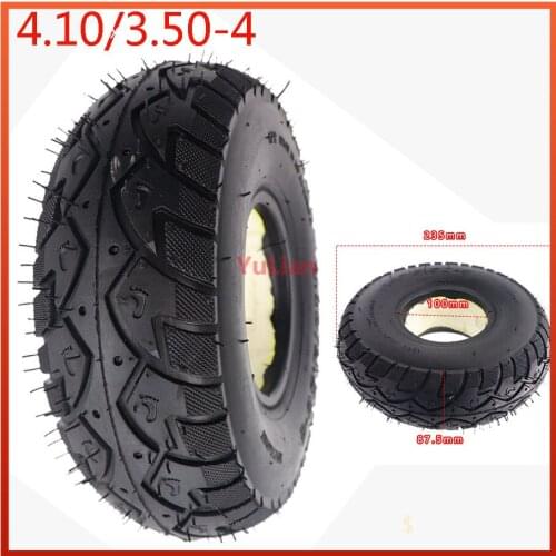 4.10/3.50-4 electric scooter solid tire 4.10-4 3.50-4 non pneumatic explosion-proof tyre for 3 wheeled scooter, electric bicycle