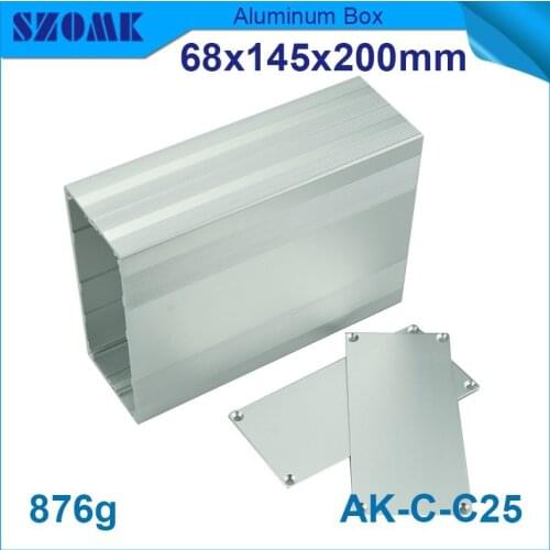 4 pcs/lot silver enclosure aluminium enclosure case industrial case 60x140mm which aluminum profile extrusion
