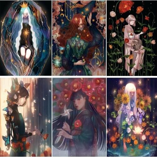 Diamond Painting 5D DIY Illustration Shiny Fairy Princess New Square/Round Mosaic Cross Stitch Set Home Decoration Painting