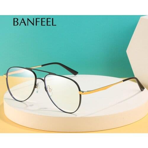 Aluminum Aviator Glasses Frame Titanium High Quality Prescription Optical Hyperopia Eyeglasses Frames Men Retro Square Eyewear