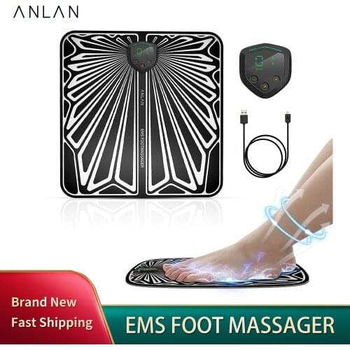 ANLAN EMS Foot Massager Health Care Mat Massageador Pulse Acupuncture Relaxation Terapia Fisica Stress Relief