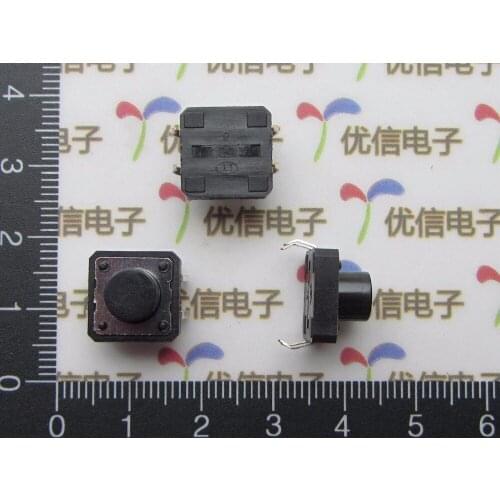 Free shipping 20pc Tact Switch 12*12*4.3-15 4 Pin DIP Tactile Push Button Switches