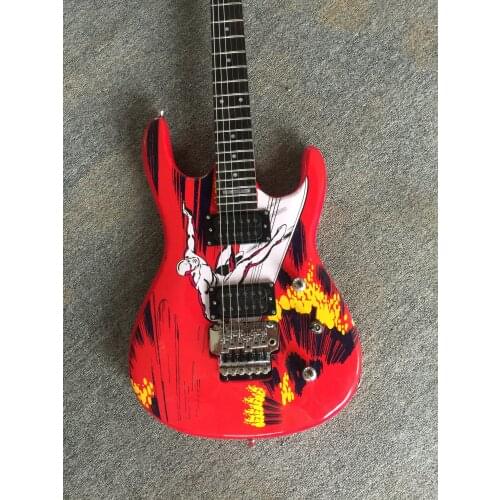 Free delivery / red sticker high quality double shake vibrato Guitar / China Electric Guitar