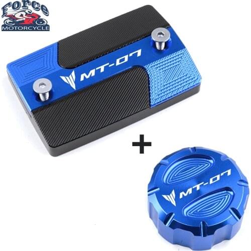 For Yamaha MT-07 MT 07 mt07 FZ07 2014-2020 Motorcycle CNC Front & Rear brake Fluid Cylinder Master Reservoir Cover Cap With logo