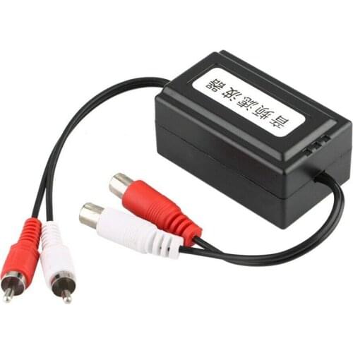 3.5MM 6.3*3.8*3CM Car RCA Amplifier Suppressor Noise Filter Hot Sell Ground Loop Isolator 1PC High Quality Easy to install