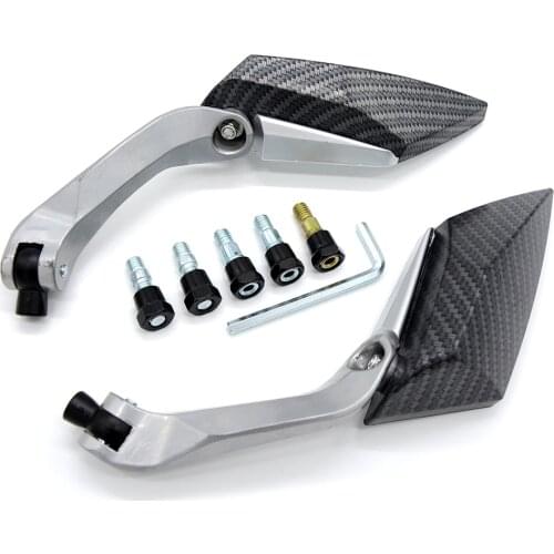 Carbon Motorcycle Scooters Racer Rearview Back Side View Mirror For yamaha R1 R3 R6 FZ6 tmax530 kawasaki Z750R Z1000