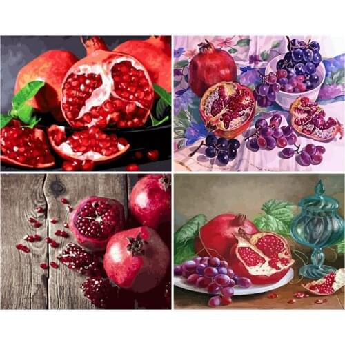 CraftArtGo Painting By Numbers Food painting On Canvas HandPainted Gift Picture By Number Waterfall Kits Home Decoration