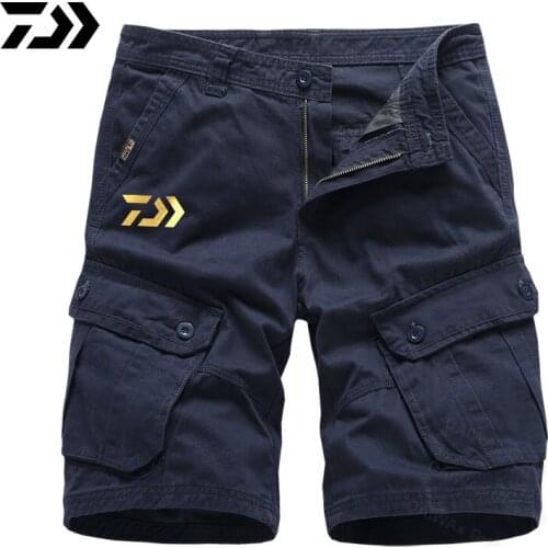 Daiwa Mens Summer Overalls Quick-dry Shorts Brand Military Hiking Fishing Hunting Half-pants Tactical Shorts