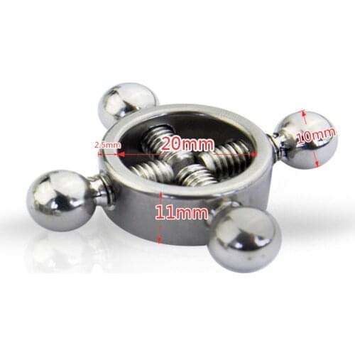 Manyjoy Stainless Steel Non-Stinging Nipple Clamps Ring Sexy Jewelry Decoration Stimulate G Point Painless Adult Sex Toys