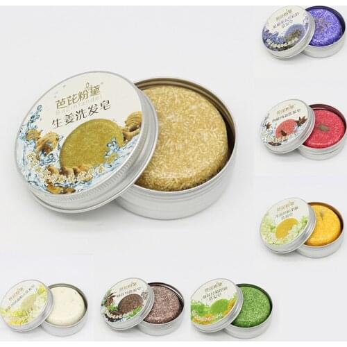 Fashion Handmade Hair Shampoo Soap Cold Processed Shampoo Bar 100% Pure Plant Hair Shampoos Hair Care
