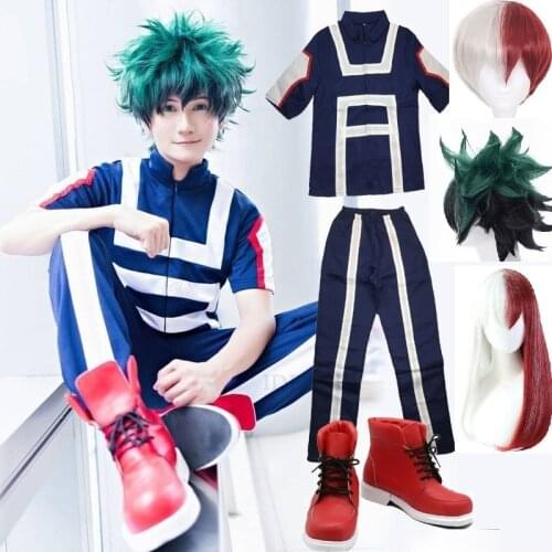 My Hero Academia Boku no Hero Cosplay Costume Men Women School Uniform Sport Suit Tshirt Pants Izuku Midoriya Todoroki Shouto