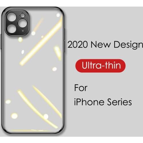 Soft TPU Phone Case For iPhone 11 Pro Max Case Full Protector Camera Case For iPhone XS MAX X XR 7+ 8 PLUS SE 2 2020 Case Cover