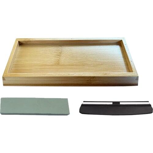 2 Side 1000/6000 Whetstone Sharpening Stone Set Bamboo Base MULTIPURPOSE