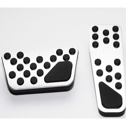 Stainless Steel Gas & Brake Pedal Cover Trim For 2009-2019 Dodge Challenger Charger Chrysler 300