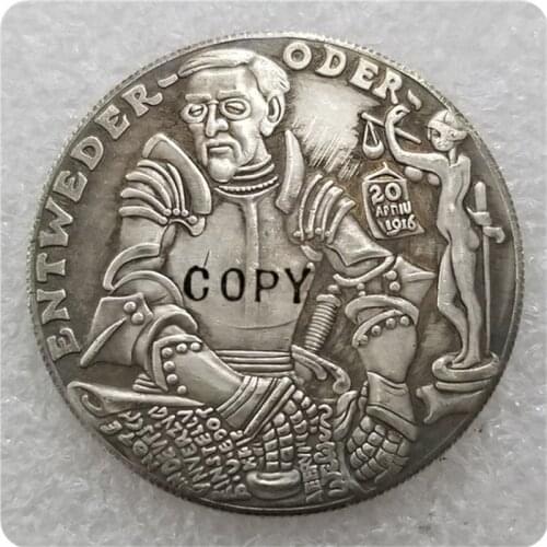 Type #2_1916 Karl Goetz Germany Copy Coin