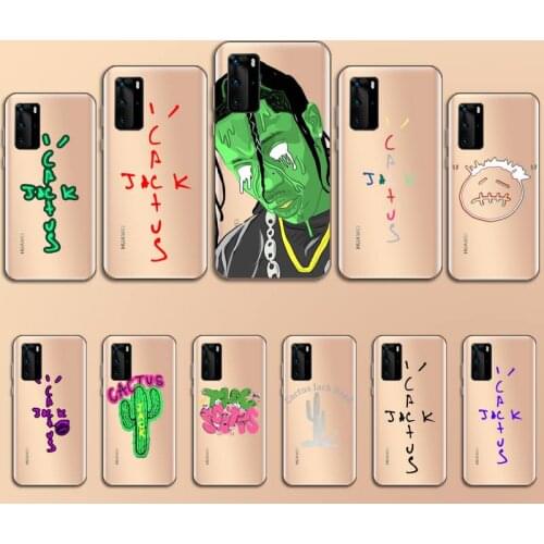 Cactus jack Phone Cases Transparent for Huawei P20 P30 P40 lite pro P smart 2019 honor 8x 10i