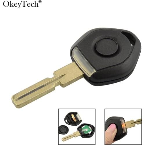 Okeytech Replacement Car Key Shell Remote Key Case Transponder For BMW Key 4 track For BMW 3 5 7 Series E36 E34 with LED light
