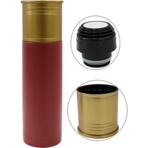 Stainless Steel Vacuum Flasks Shotgun Shell Style Vacuum Bottle Double Wall Insulated Thermos Sports Bottles 500 ML