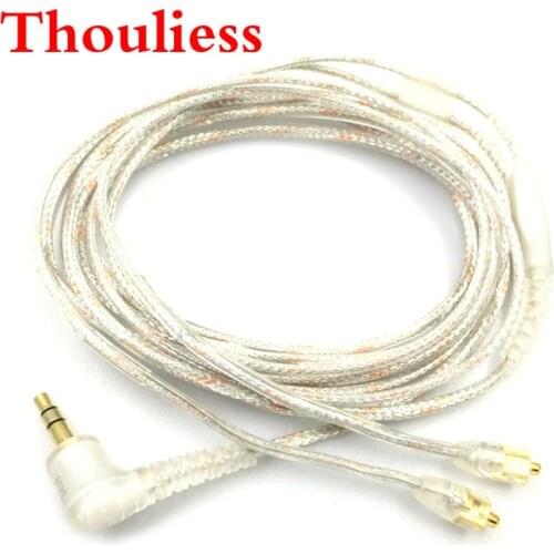 Thouliess Free Shipping 1.6m DIY MMCX Cable for SE535 SE215 UE900 W40 SE425 Copper Upgraded Wire Earphone Cable