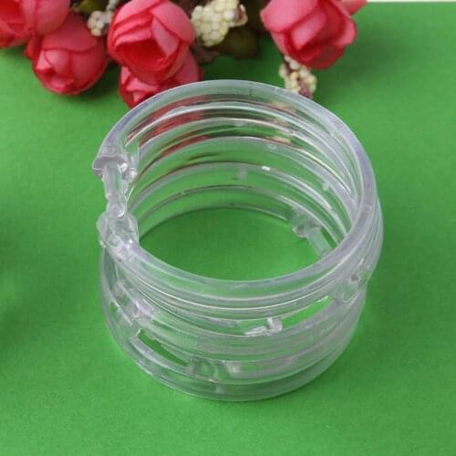 Shower curtain ring, transparent, 12 pieces 50JD