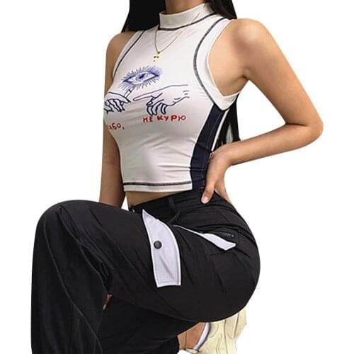 Sweet E-girl Halter Crop Tops Y2k Lace Hem Patchwork Sexy Tank Top With Button Knitted Black Or Grey Women Summer Wear
