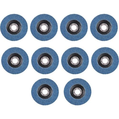 10Pcs 4.5in Angle Grinder Flap Discs 4.5'' X 7/8'' Premium Zirconia Alumina Abrasive Sanding Grinding Wheel