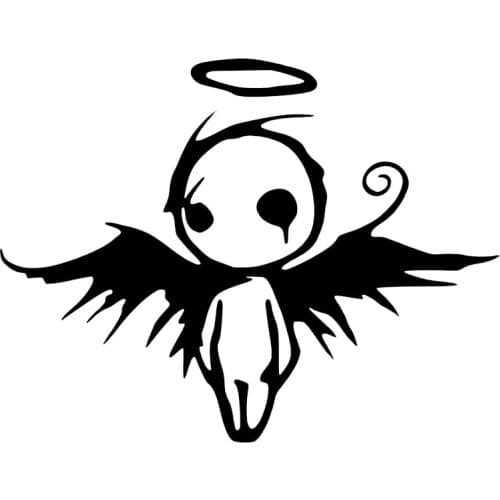 16*12.3cm Gothic Dark Fallen Angel of Death Vinyl Decal Car Window Bumper Sticker Handsome And Cool Stickers Car Sticker