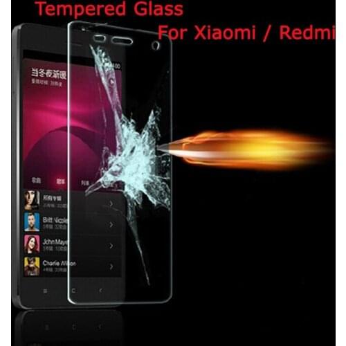 2.5D 0.3mm 9H Premium Tempered Glass for Redmi 2 3 PRO 2A Redmi Note 2 Note 3 For Xiaomi 3 4 4S MAX Screen Protector