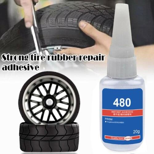20ml Mighty Tire Repair Glue Tyre Puncture Sealant Glue Bike Car Tire Repair Patch Puncture Cement Rubber Cold Patch Solution