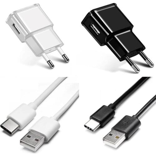 Fast Charger Phone Adapter For Samsung S8 S9 S10 Plus A50 A30 A70 A7 A8 A9 2018 Note 8 9 M30 M20 Type-C Micro USB Charging Cable