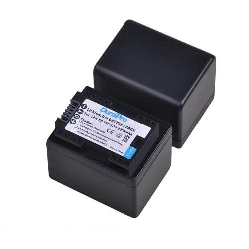 2pc 3000mAH BP-727 BP 727 BP727 Camera Battery for Canon BP-709,BP-718,BP-727,CG-700, VIXIA HF M50,M51,M52,M560,R30,R32,R36,R38