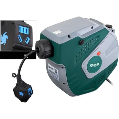 Automatic Telescopic Electric Drum Plug Wire Reel Cable Retractor Air Drum Winder FUJE03-215