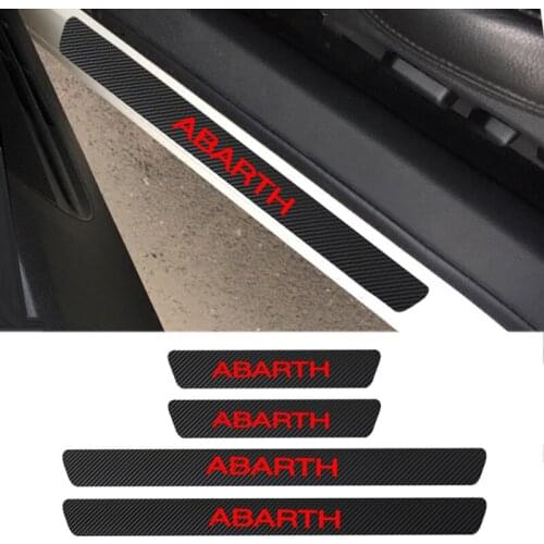 Automobiles Waterproof Carbon Fiber Sticker Protective for fiat abarth Car accessories