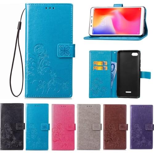 Xiaomi Redmi 6A Case Flip Wallet PU Leather Case For Xiaomi Redmi 6a Cover High Quality Book Stand Card Slot Phone Cases