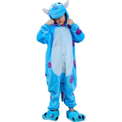 Skeleton and Sullivan Costumes Jumpsuit For Children Kids Onesies Pajamas Cosplay Costume Clothing For Halloween Carnival