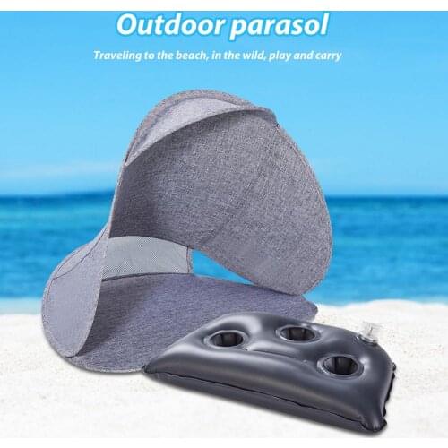 Sunshade Inflatable Air Pillow Portable Mini Umbrellas Ultralight Beach Tent Outdoor Awning Head Sunshade Tent For Beach