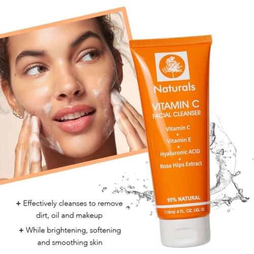 Natural VC Facial Cleanser VE Essence Moisturizing Cleanser Deep Cleaning Oil Control Fining Pores Repairing Skin Face Skin Care