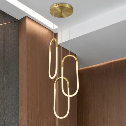 NEO Gleam Gold Plated 360 Glow Modern led Chandelier for Dining Kitchen Room Bar Shop 90-260V Hanging Chandeliers Fixtures
