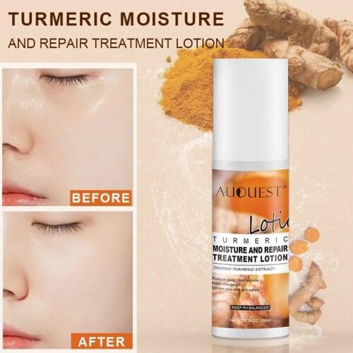 Gentle refreshing moisturizing hydrating turmeric softening lotion dull skin smoothing oil balancing turmeric toner skin care