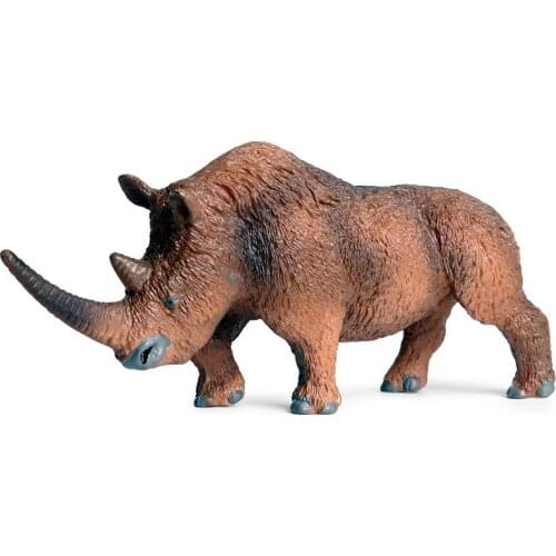 Rhinoceros Classic Toy Figures Model Handmade Animal Accessories Boys Gift Furnishing Science Home Entertainment