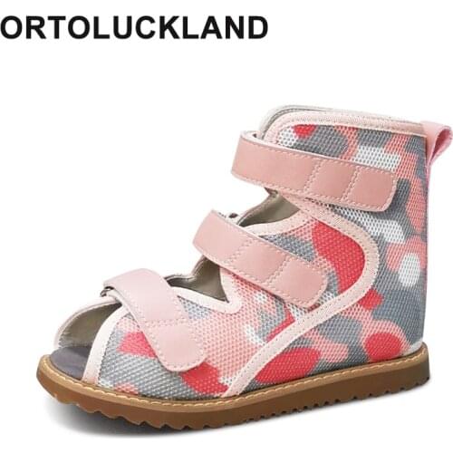 Girls Shoes Children Summer Orthopedic Sandals Boys Mesh Rehabilitation Correct Clubfoot Footwear For Toddler Kids 3 To 12Years