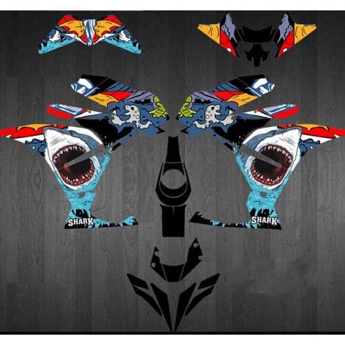 Customied motorcorss Graphics dirt bike decal motorcycle sticker For KTM RC 125 RC 200 RC 250 RC 250 RC 390 2014 2015 2016